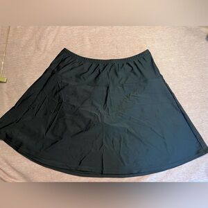 Black swim skirt